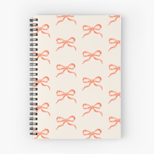 Item preview, Peachy Small Watercolor Ribbon Bow Pattern designed and sold by tartagain.