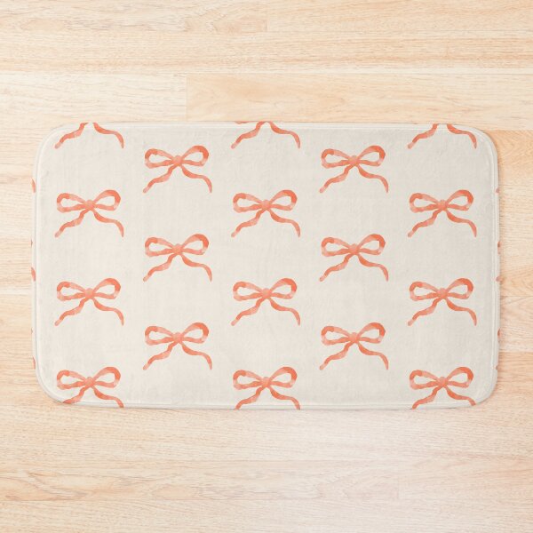 Item preview, Peachy Small Watercolor Ribbon Bow Pattern designed and sold by tartagain.