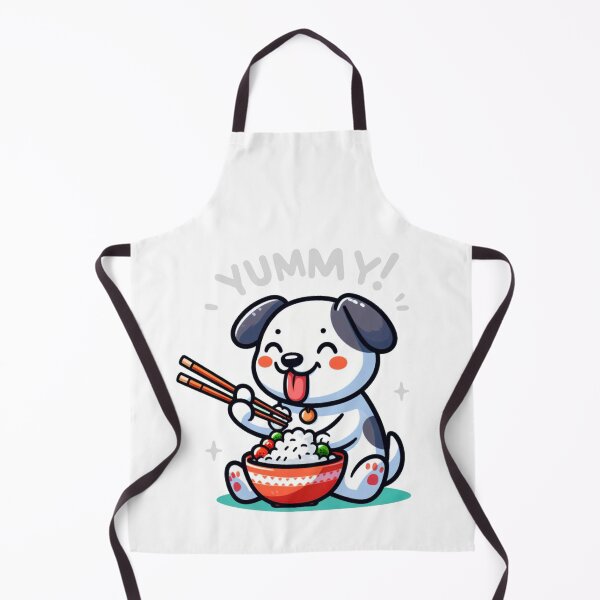Item preview, Yummy Cute Dog Eat Some food With Chopstick designed and sold by SimpleP.