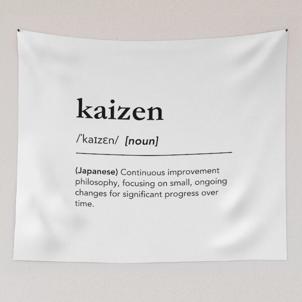 Item preview, Kaizen definition word art, kaizen meaning. Japanese philosophy, motivational quote, words of wisdom, dictionary art designed and sold by lagunaklein.