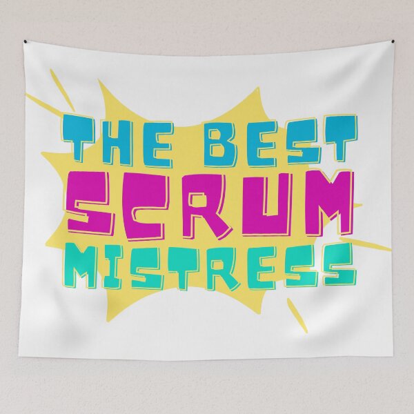 Artikelvorschau, Scrum Master? Die beste Scrum-Herrin! Bunter Comic entworfen und verkauft von Drawmecute.