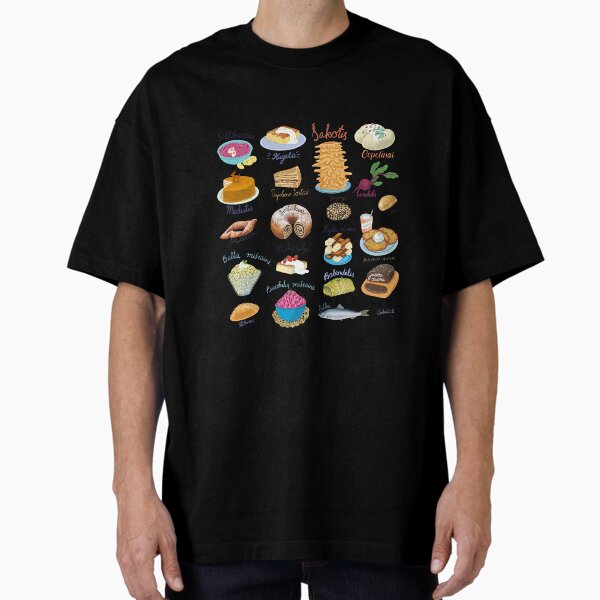 Lithuanian Food set Oversized T-Shirt