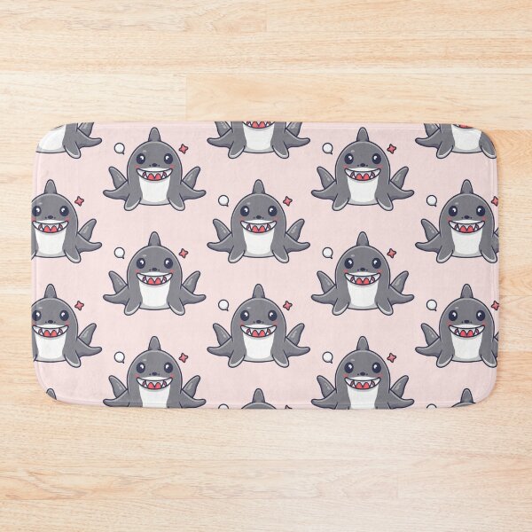 Item preview, Cute Kawaii Shark Pattern designed and sold by PatternInArt.