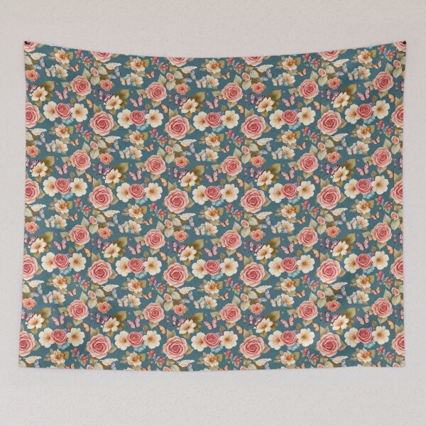 Item preview, Pretty Butterflies Love Beautiful Flowers  designed and sold by BotunPeony.