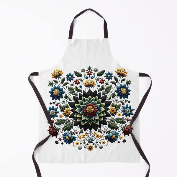 Item preview, Floral Collage Dhalia - A Nautical tribute to Kashubian Folklore designed and sold by DesignPoland.