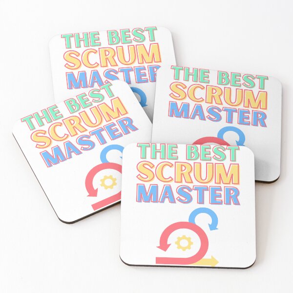 Item preview, The best Scrum master; Colorful scheme designed and sold by Drawmecute.