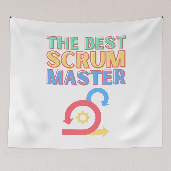 Item preview, The best Scrum master; Colorful scheme designed and sold by Drawmecute.
