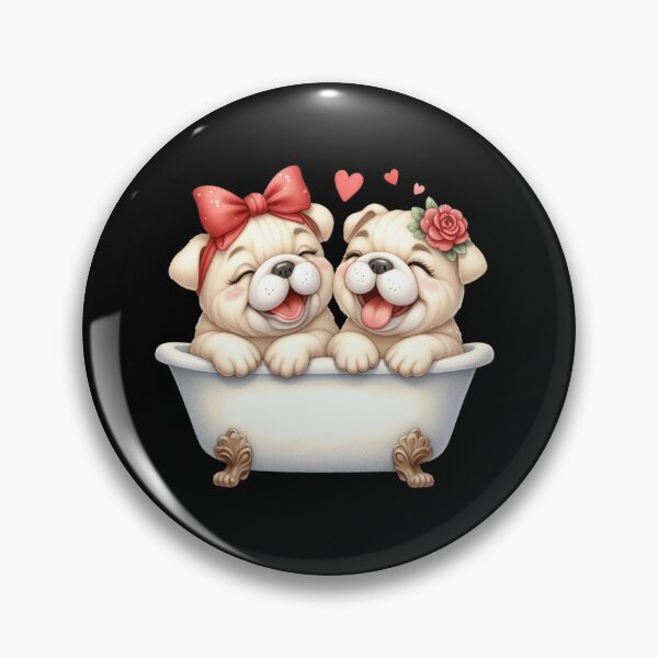 Item preview, Blissful Dog Bath: Smiles and Wagging Tails designed and sold by BorczVisuals.