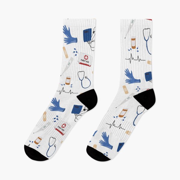 Item preview, Modern Medical Doctor Nurse Pattern designed and sold by idovedesign.
