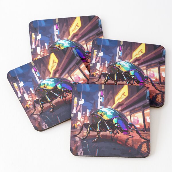 Item preview, Colorful beetle on the street designed and sold by Colorful-Art-J.