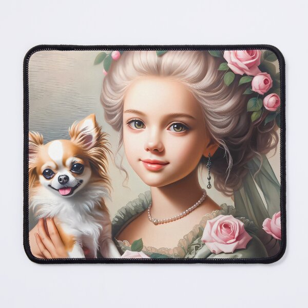 Item preview, Elegant Embrace: Chihuahua and Rococo Lady designed and sold by DeenaDee.