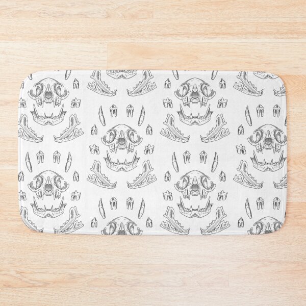 Item preview, Cat Skull and Teeth Illustration designed and sold by Idle Morrow.