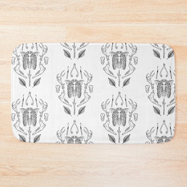 Item preview, Tattoo Flash Sheet of Bones and Leaves designed and sold by Idle Morrow.