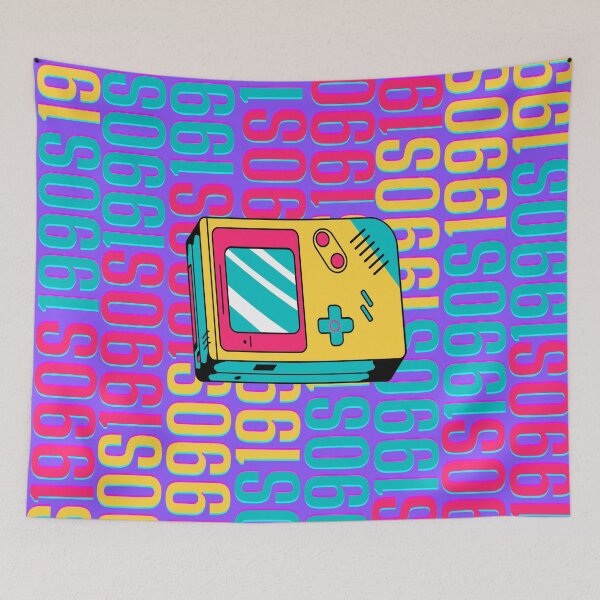 Item preview, 1990s retro design 19 - Purple Background designed and sold by PunjabanJatti.