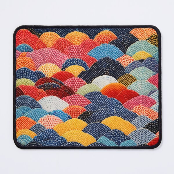 Item preview, Seigaiha Sashiko Pattern designed and sold by letsgetinspired.