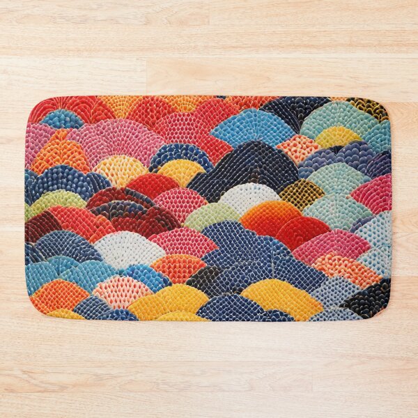 Item preview, Seigaiha Sashiko Pattern designed and sold by letsgetinspired.