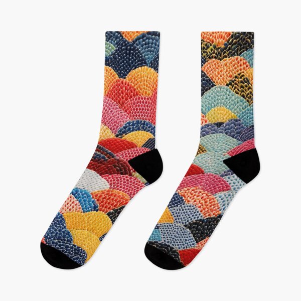 Item preview, Seigaiha Sashiko Pattern designed and sold by letsgetinspired.