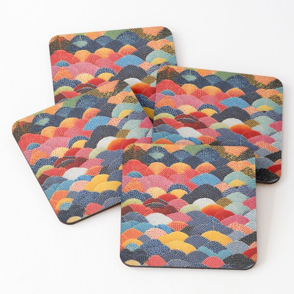 Item preview, Seigaiha Sashiko Pattern designed and sold by letsgetinspired.