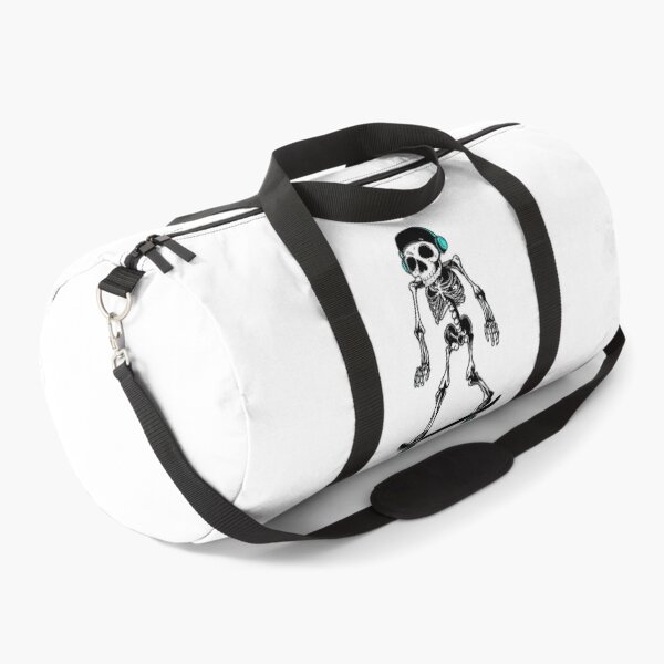 Item preview, Funny skeleton skateboarder with headphones designed and sold by TomFrontierArt.