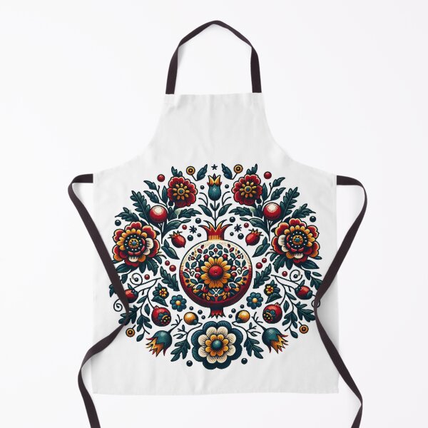 Item preview, Floral Collage Pomegranate - A Nautical tribute to Kashubian Folklore designed and sold by DesignPoland.