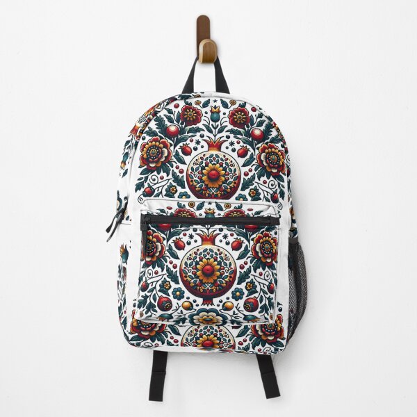 Item preview, Floral Collage Pomegranate - A Nautical tribute to Kashubian Folklore designed and sold by DesignPoland.