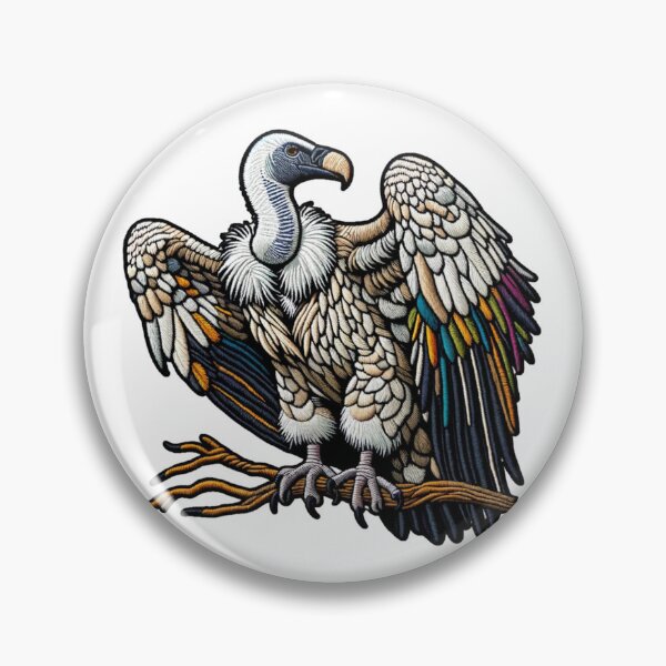 Item preview, Embroidered Meanacing California Vulture Bird Predator Animal  designed and sold by kylmllr101684.