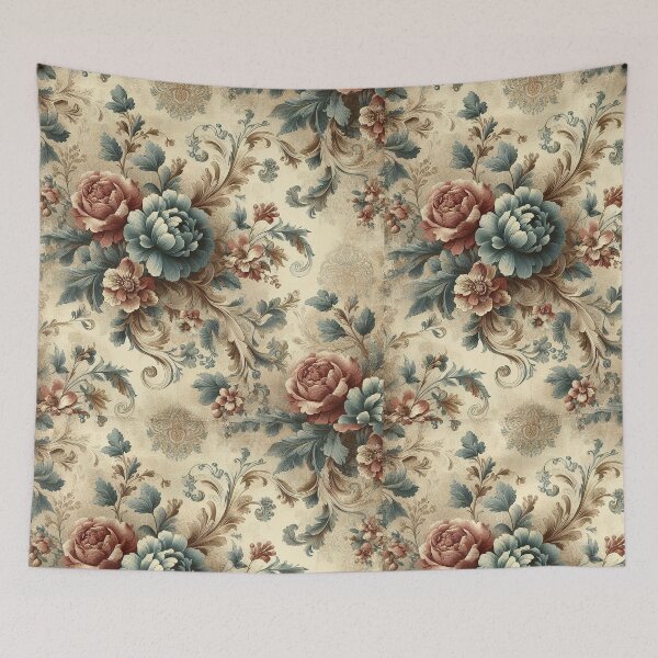 Item preview, Vintage flowers pattern  designed and sold by Cseaart.