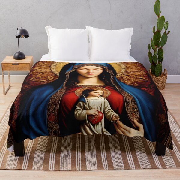 Item preview, Madonna and Child in the Embrace of Gothic Splendor designed and sold by printmala.