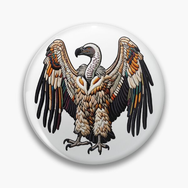 Item preview, Sewn Patch of Meanacing California Vulture Bird Predator Animal  designed and sold by kylmllr101684.