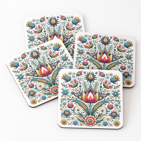 Item preview, Floral Collage Tulip - A Nautical tribute to Kashubian Folklore designed and sold by DesignPoland.