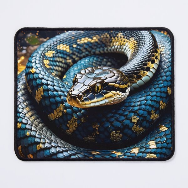 Item preview, Blue Gold Spotted Rattlesnake designed and sold by TheArtOfPat.