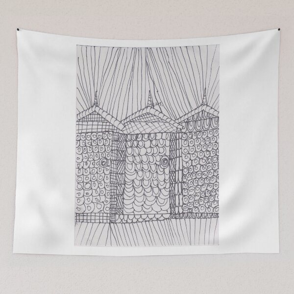 Item preview, Art Thèrapie - beach huts  designed and sold by ArtistRebeccaLS.