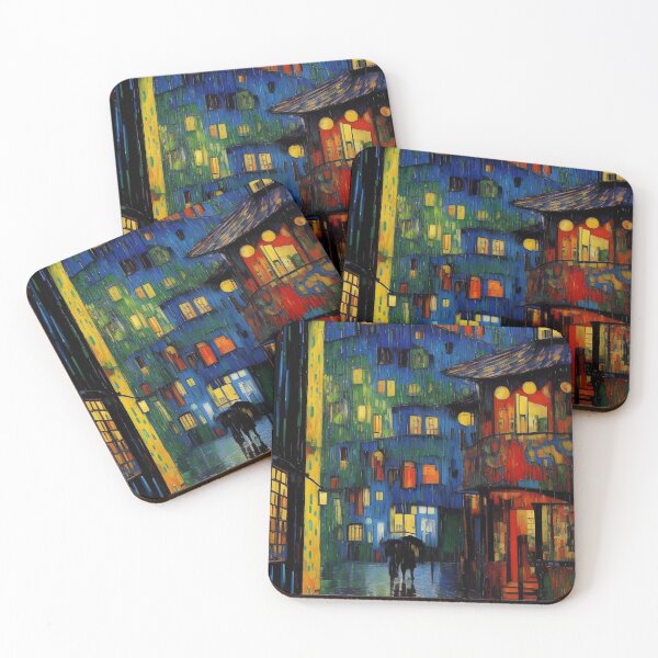 Item preview, Rainy Street at Night designed and sold by enhan.