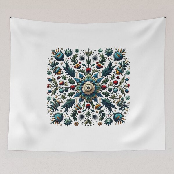 Item preview, Aquatic Sea Holly - A Nautical tribute to Kashubian Folklore designed and sold by DesignPoland.