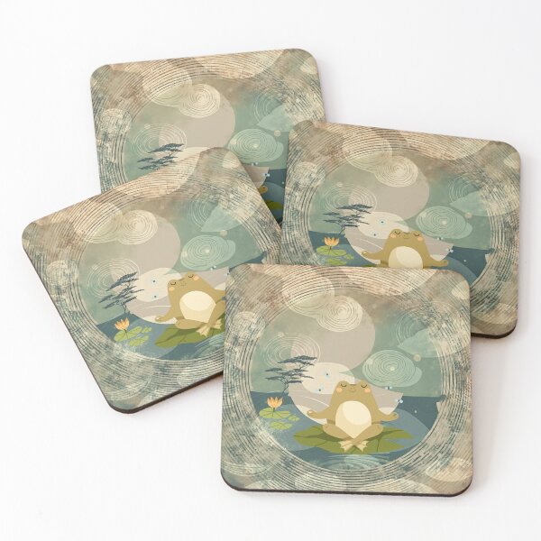 Item preview, Cute Frog Feeling Those Cool, Zen Vibes designed and sold by Cuteanimalgifts.