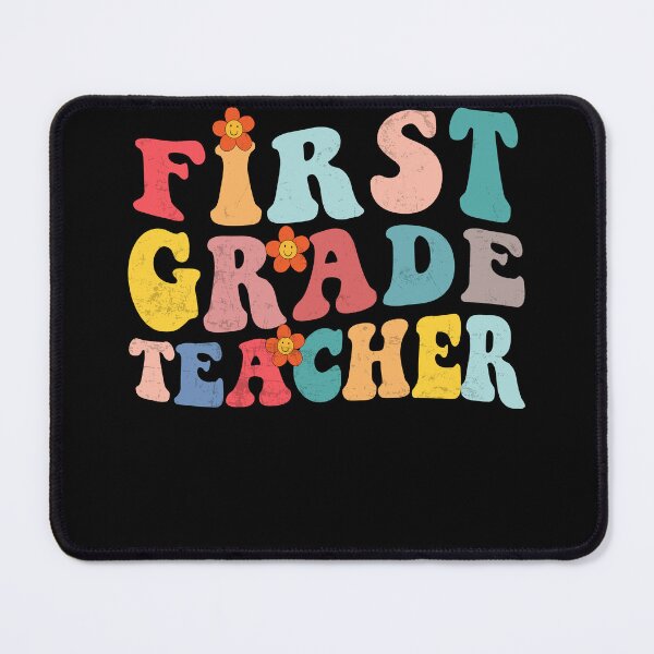 Item preview, First Grade Teacher Summer Graduation School Groovy Vintage designed and sold by MobyStickers.