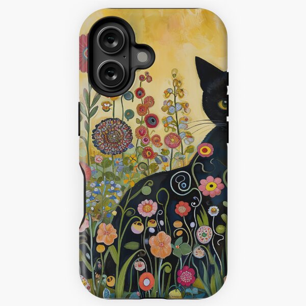 Item preview, Gustav Klimt Garden Cat Print Klimt Flowers Cat designed and sold by Peek-Designs.