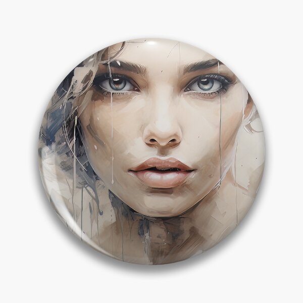 Item preview, Elegant woman's face portrait  designed and sold by AIArtMaven.