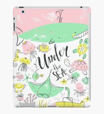 Under the sea. Ocean animals, scandinavian style iPad Case/Skin