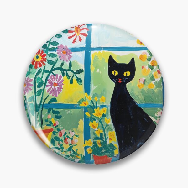 Item preview, Henri Matisse Cat Print Matisse Open Window Black Cat designed and sold by Peek-Designs.