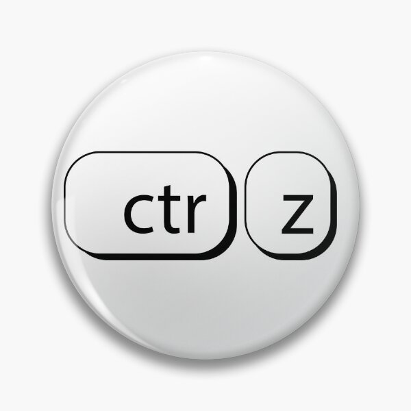 Item preview, Ctrl Z - black Sticker designed and sold by ninoni.