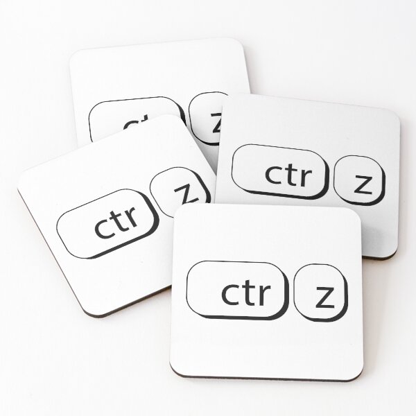 Item preview, Ctrl Z - black Sticker designed and sold by ninoni.