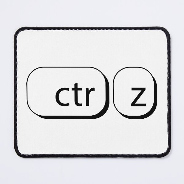 Item preview, Ctrl Z - black Sticker designed and sold by ninoni.