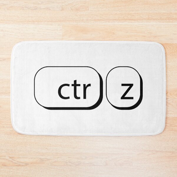 Item preview, Ctrl Z - black Sticker designed and sold by ninoni.