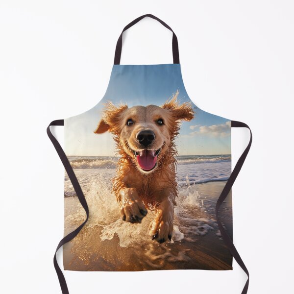 Item preview, Happy Dog Running in the Sea designed and sold by Barry Ion.