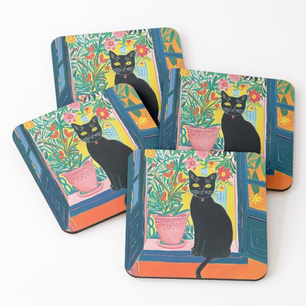 Item preview, Henri Matisse Cat Print Matisse Open Window Cat designed and sold by Peek-Designs.