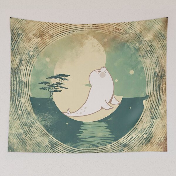 Item preview, Cute Seal Yoga Posing and Meditating  designed and sold by Cuteanimalgifts.