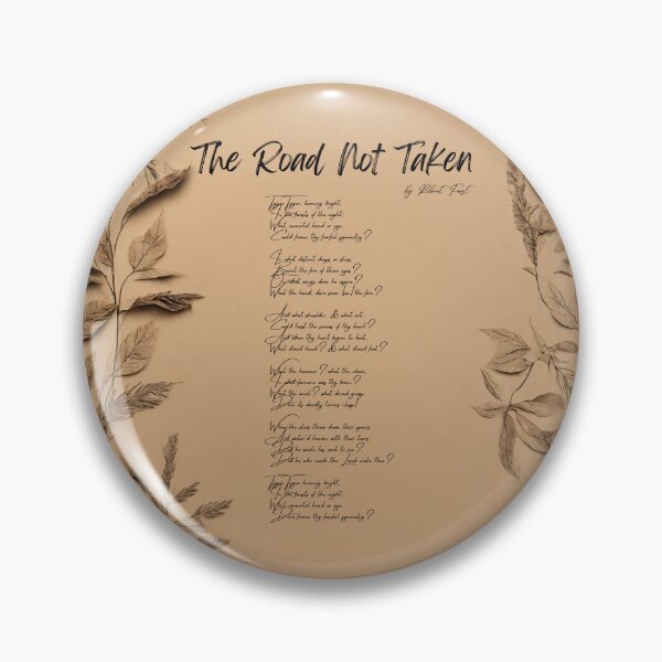 Item preview, "El camino no tomado" de Robert Frost designed and sold by Poemit.