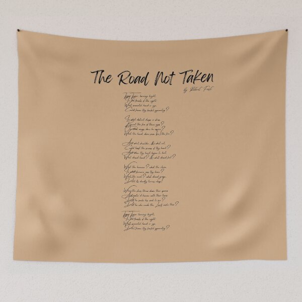 Item preview, "The Road Not Taken" by Robert Frost designed and sold by Poemit.