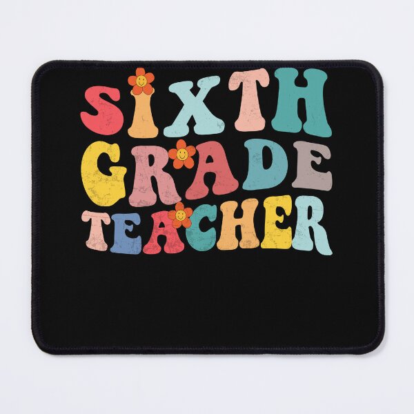 Item preview, Sixth Grade Teacher Summer Graduation School Groovy Vintage designed and sold by MobyStickers.